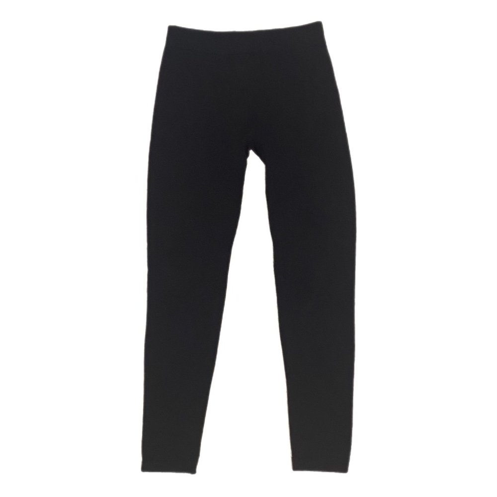 Pink Rose Black Leggings Size S